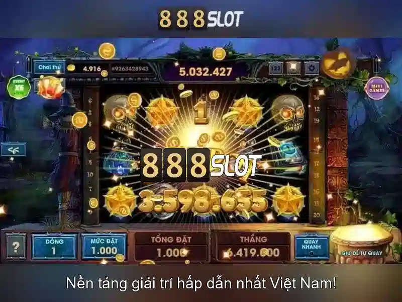 888slot: Nền tảng slot trực tuyến đầy màu sắc và tiện ích